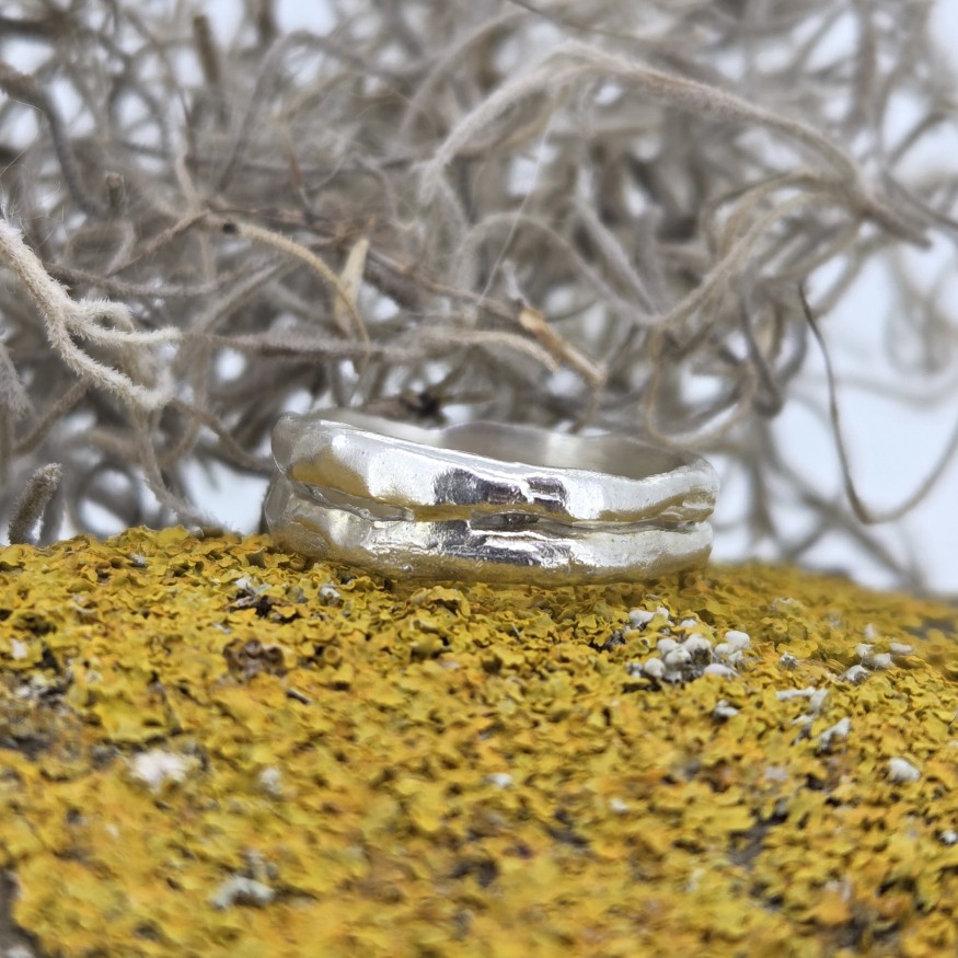 Handgemaakte ring van Het Zilver Atelier